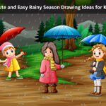 10 Cute and Easy Rainy Season Drawing Ideas for Kids